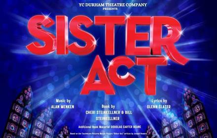 Sister Act written in red on an advertising poster