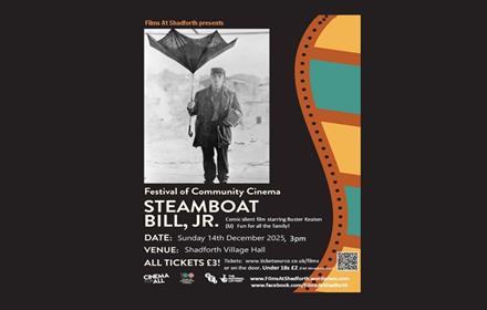 Steamboat Bill Jr Film at Shadforth advertising poster.