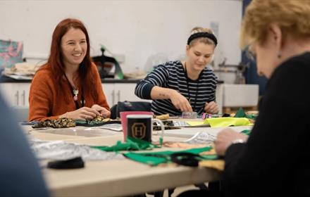 Group of people taking part in a creative workshop at No. 42 - The Auckland Project