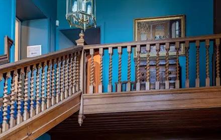 A spooky staircase in Raby Castle