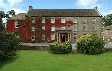 View of the front exterior of The Morritt with lawn area