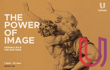 The Power of Image at Ushaw. Image of a muscular king holding a man in his arms.