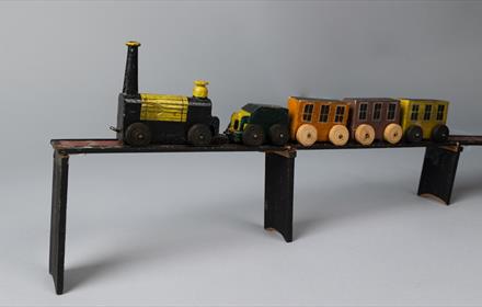 Toy.51 Model Train Set c.1840s at The Bowes Museum. Photography by Claire Collinson.