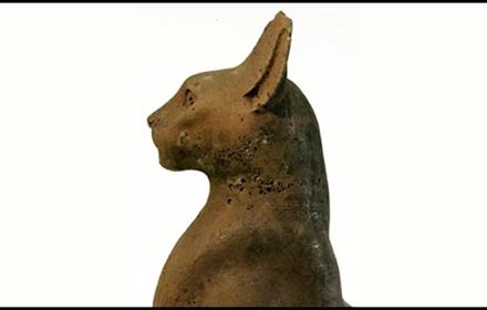 Ancient Egyptian cat coffin.