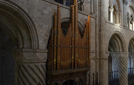 Organ at Durham Cathedral.