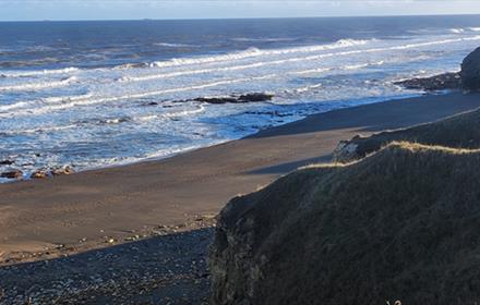 Aerial view of Blackhall Rocks