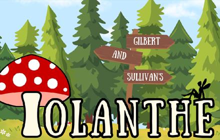 'Lolanthe', a toadstool in a forest with the signpost, 'Gilbert and Sullivans'