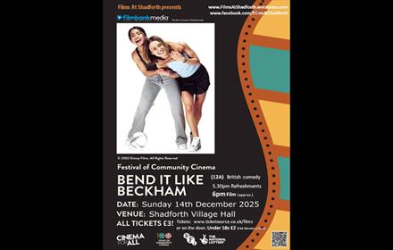 Bend It Like Beckham stars on film poster for the 'Film at Shadforth' event