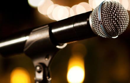 Closeup shot of microphone