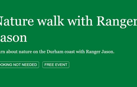 Nature walk with ranger Jason