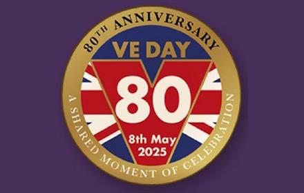 80th Anniversary VE day celebrations logo