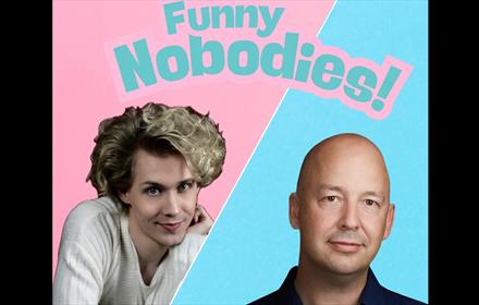 Connor Read & Stuart Harle - text reads, 'Funny Nobodies'
