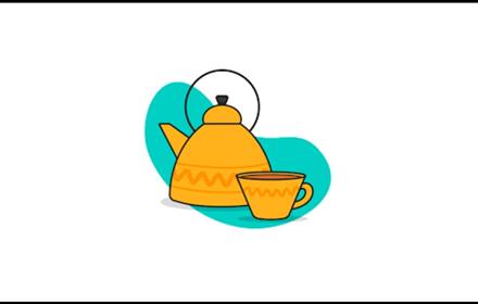 Graphic image of a teapot and teacup