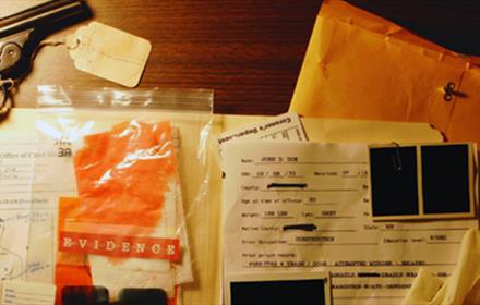 Murder mystery evidence/documentation.