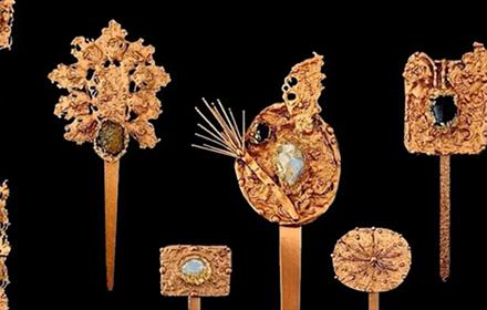 Korean brooches made by artist Seeun Kim.
