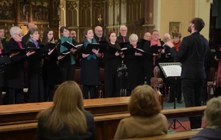 Image of a choir performing at Ushaw.