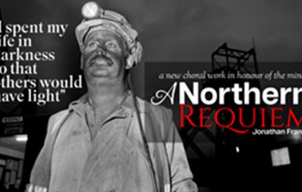 Black and white photo of a miner