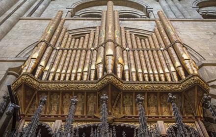 Durham Cathedral's organ.