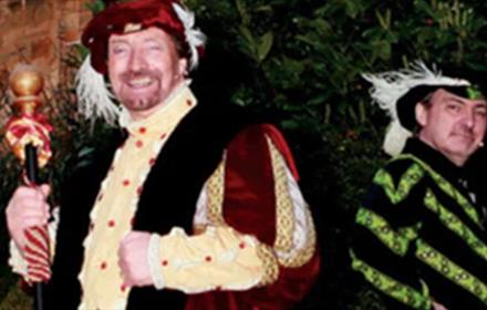 Two men in Elizabethan attire