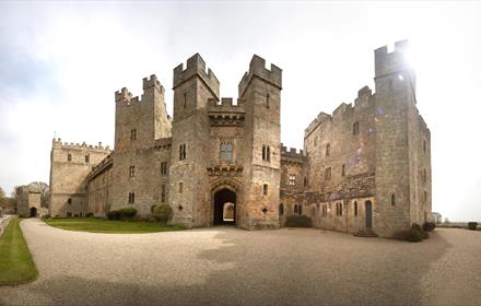 Exterior view of Raby Castle.