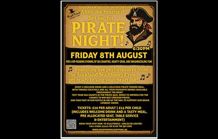Illustration of a pirate - Pirate Night