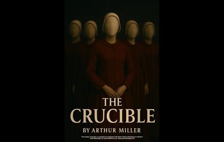 'The Crucible' by Arthur Miller. Posters shows five faceless Puritan women.