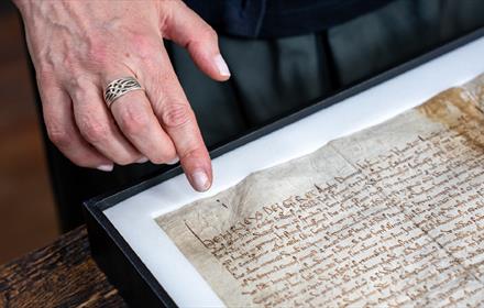 Someone reading The Magna Carta