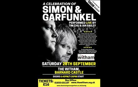 Poster advertising Simon & Garfunkel event.