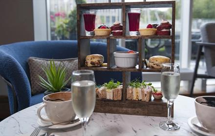 A table set for Afternoon Tea at the Radisson Blu