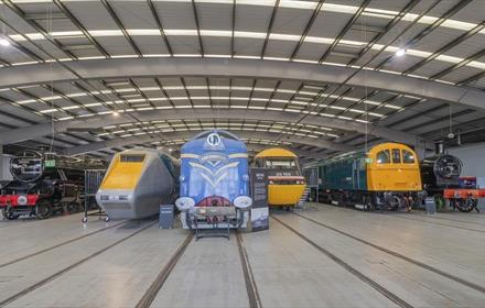 Trains at Locomotion.