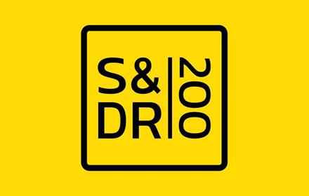 S&DR200 logo, in yellow with black wording