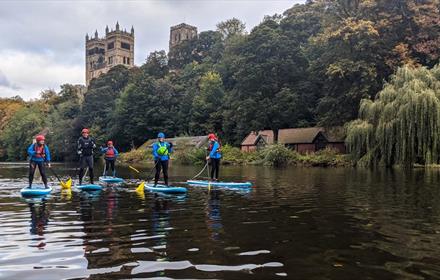 Paddle boarding on the River Wear Durham City