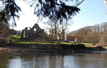 Fishing at Finchale Abbey Park