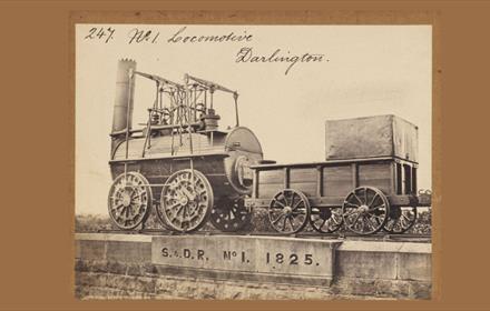 Sepia image of No. 1 Locomotive Darlington