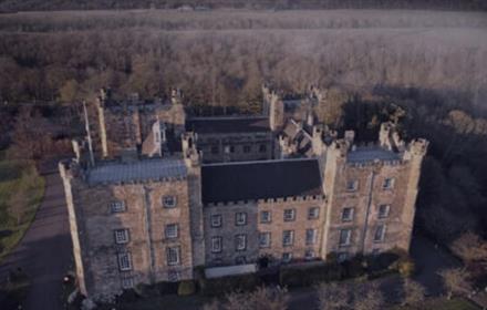 Spooky image of Lumley Castle