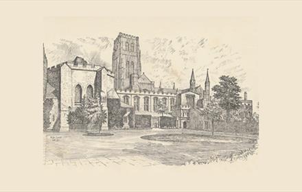 Durham Cathedral from the The College by W D Footitt