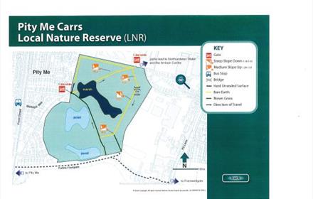 Pity Me Carrs Local Nature Reserve Walk Map