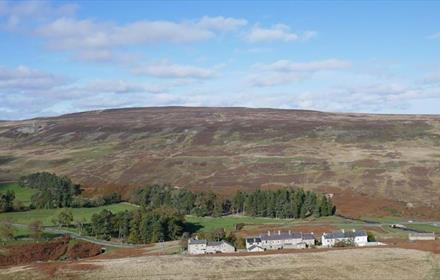 View over Belle View Cottage near Frosterley Weardale