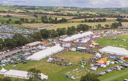 Ariel view of Wolsingham Show