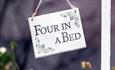 Competed in four in A bed channel 4