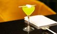 A cocktail at Geko Japanese restaurant in Seaham Hall Serenity Spa
