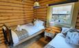 Twin beds at Coria Lodge