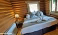 Double bed at Vindolanda Lodge