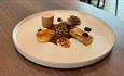 A beautifully presented meal from the tasting menu at Faru - fine dining