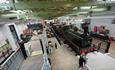 Visitors viewing a locomotive at Hopetown Darlington