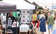 People looking at stalls at the Dalton Park Artisan Market