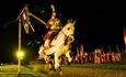 Knights Joust in a Medieval Festival. Bishop Auckland