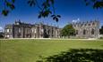 Auckland Castle, lawn to the front, blue skies