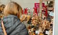 Image of someone browsing the Christmas Market at Raby