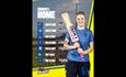 Women's Home Games. Sportswoman holding a cricket bat.